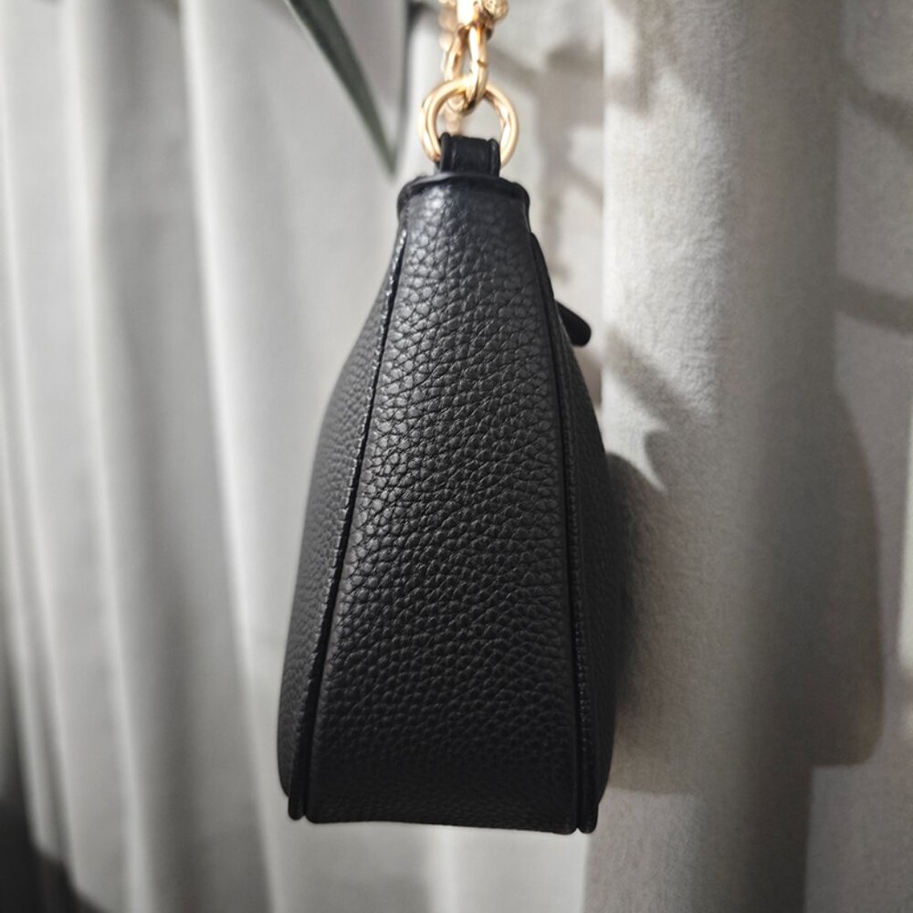 Coach Lychee-Textured Leather Shoulder Bag - Picture 3 of 9